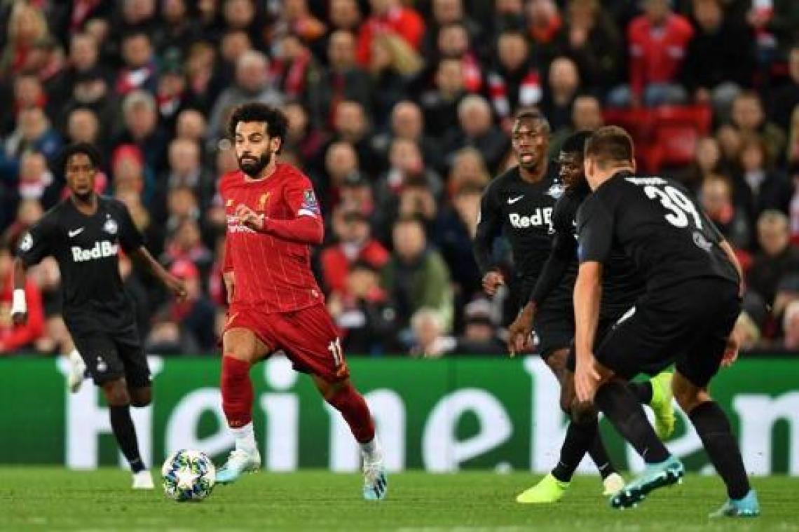Belgen in het buitenland - Liverpool wint van Salzburg na doelpuntenfestijn