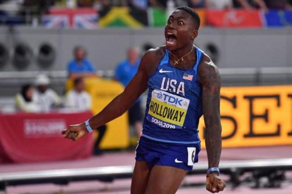 WK atletiek - Amerikaan Holloway steekt goud op zak op 110m horden