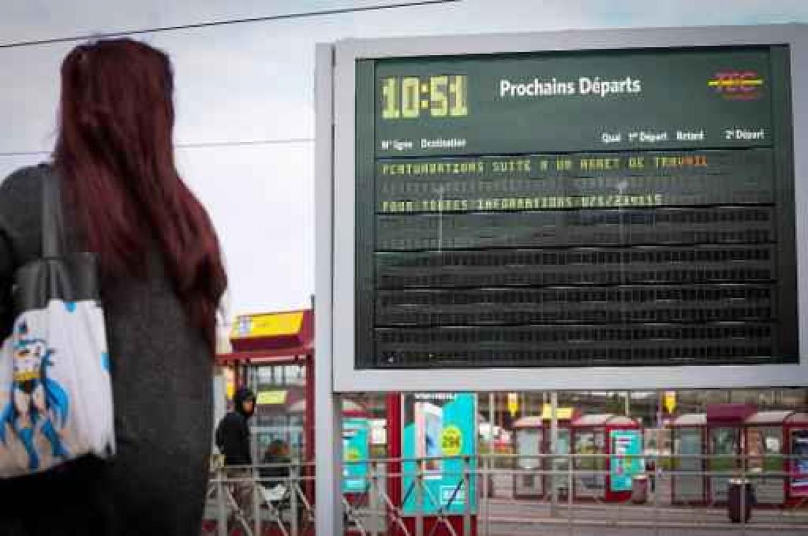 Minder hinder door vakbondsacties in Charleroi