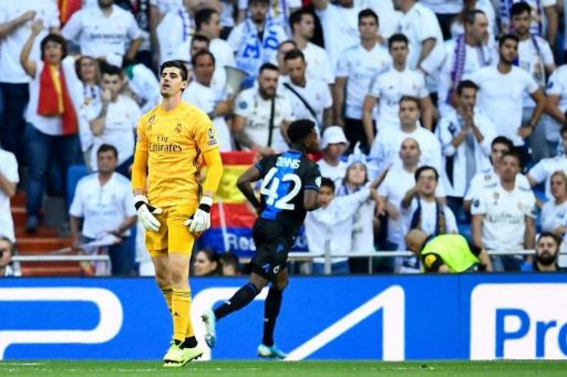 "Courtois had tegen Brugge last van buikgriep", legt Real Madrid wissel uit