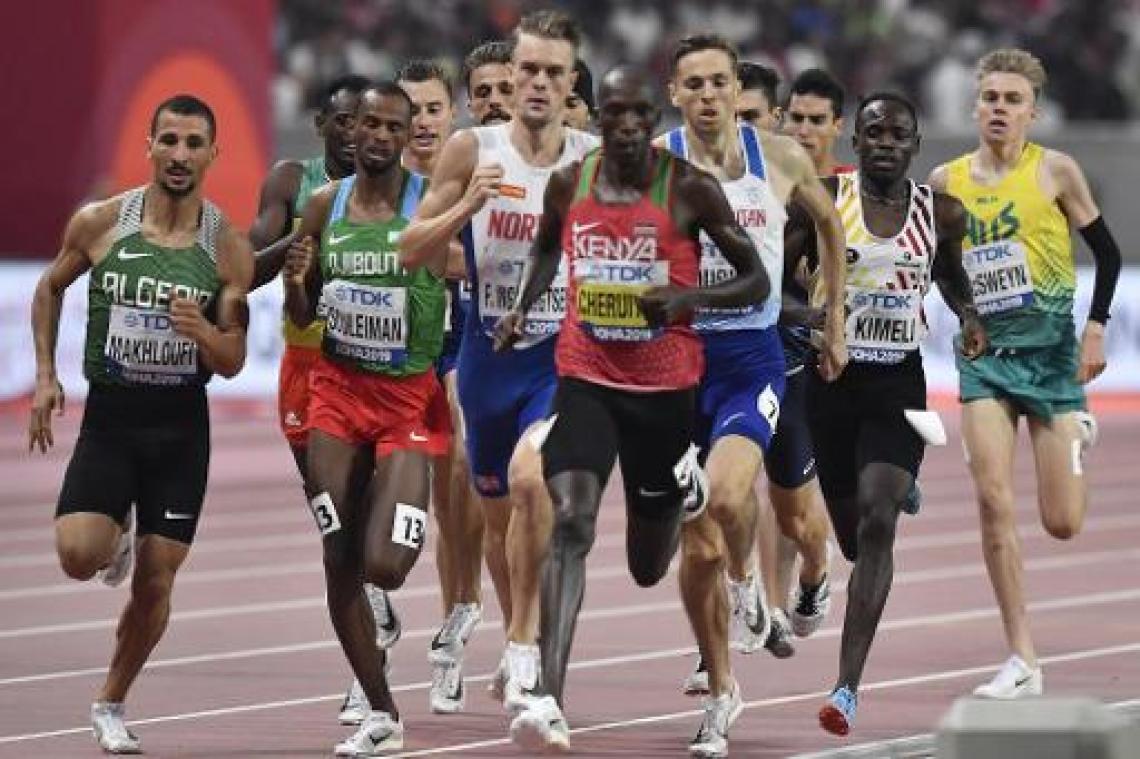 Isaac Kimeli strandt in halve finales 1.500m