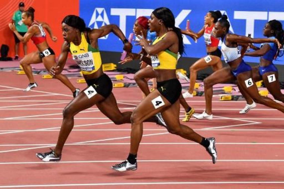 WK atletiek - Jamaicaanse vrouwen pakken goud op 4x100m
