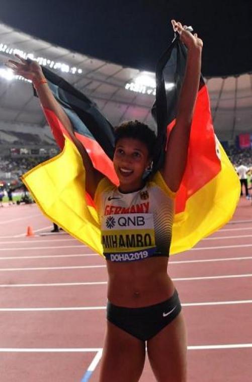 WK atletiek - Malaika Mihambo is beste verspringster