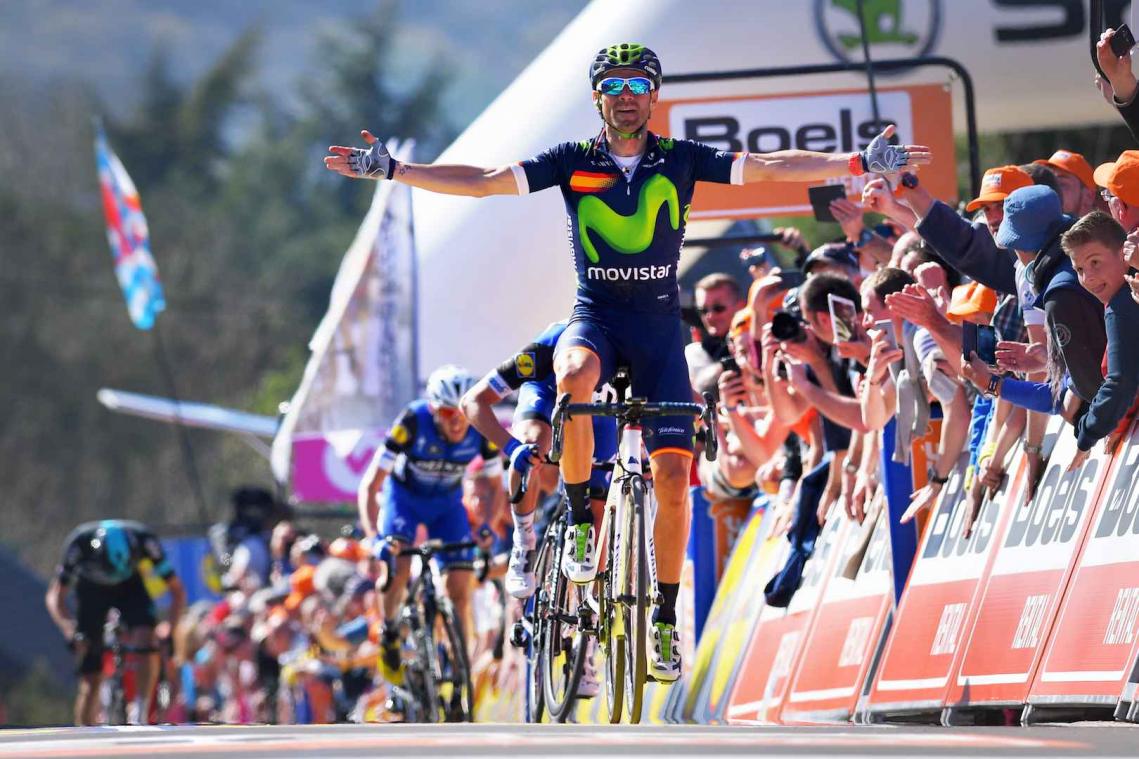 Valverde haalt recordzege binnen in Waalse Pijl