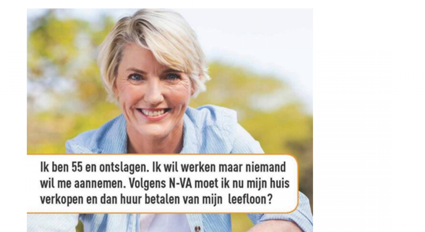 Pijnlijk: CD&V gebruikt Amerikaanse vrouw in affiche tegen N-VA
