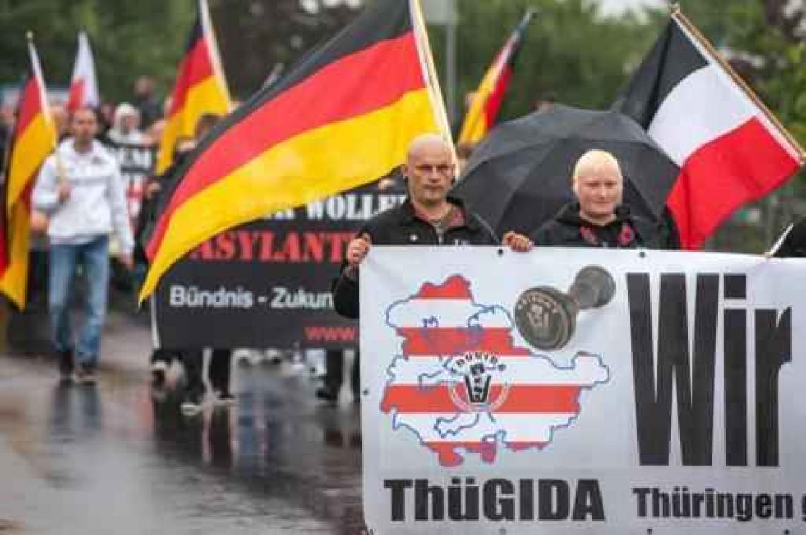 15 agenten gewond bij betoging tegen vreemdelingen in Thüringen