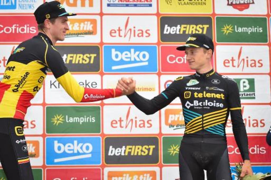 Polderscross Kruibeke - Toon Aerts en Quinten Hermans leggen zich neer bij meesterschap Eli Iserbyt