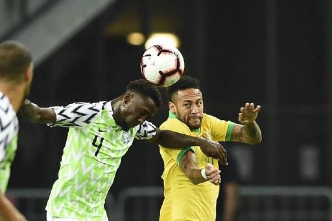 Brazilië kan ook niet winnen van Nigeria
