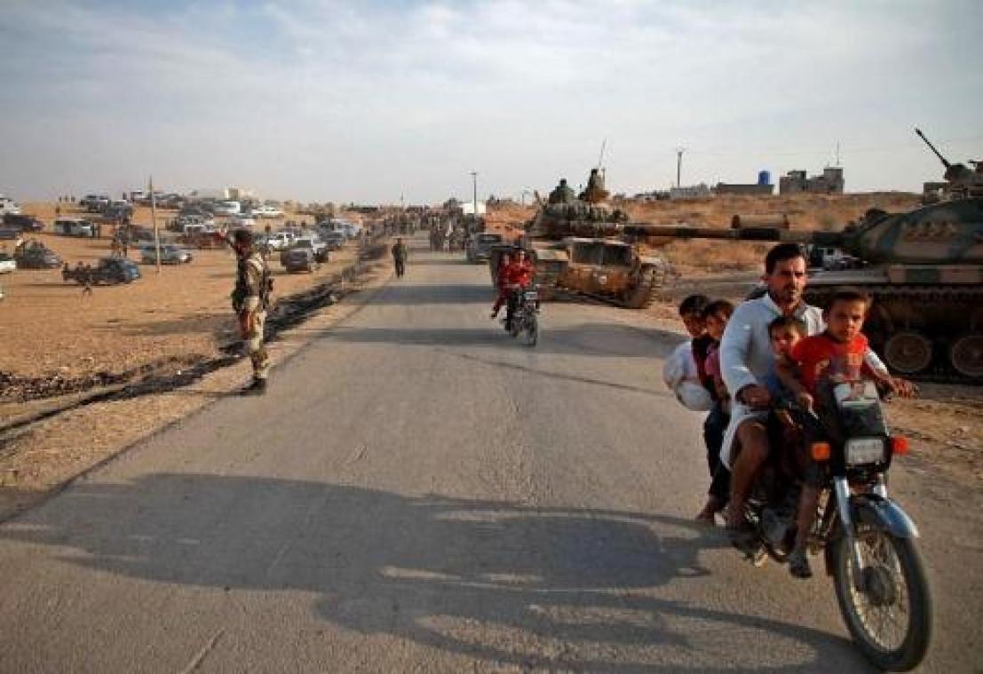 Turkse inval in Syrië: minstens 160.000 ontheemden