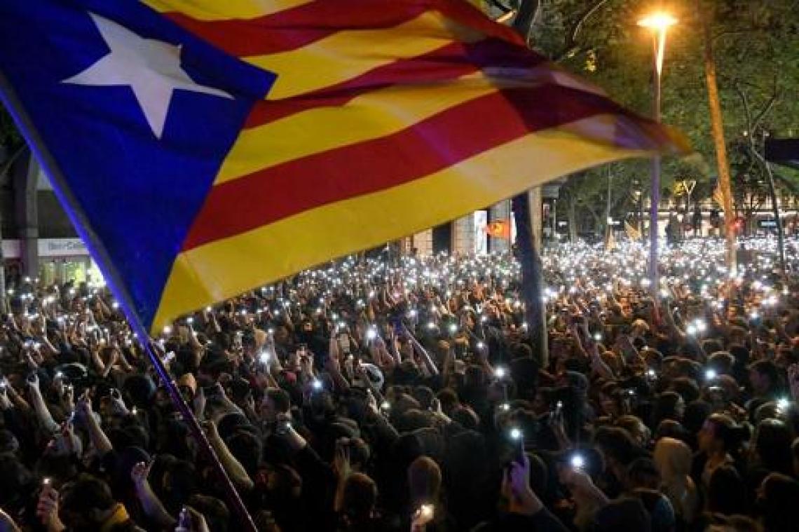 Crisis Catalonië - Opnieuw zware protesten tegen veroordeling separatisten