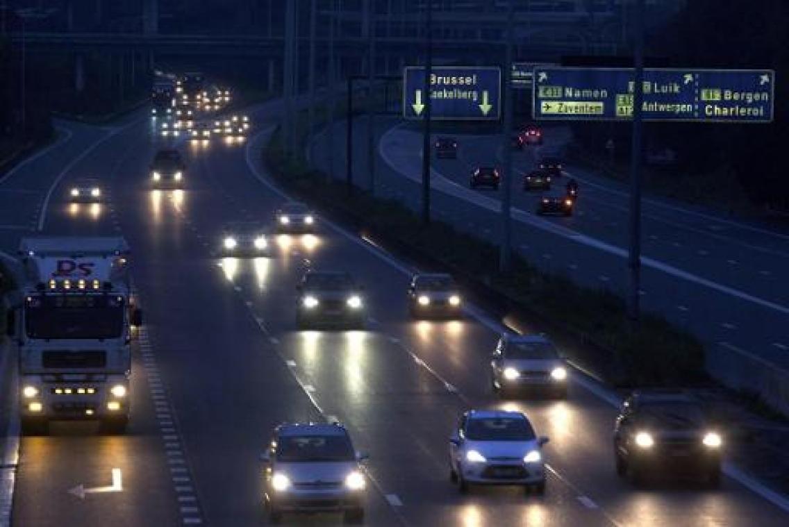 Regenfiles op Vlaamse wegen