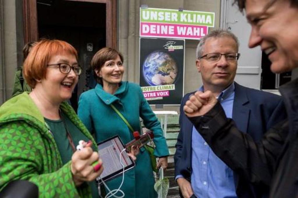 Eerste projectie voorspelt stevige groene winst in Zwitserland