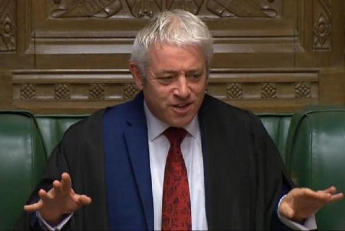 Bal ligt nu in het kamp van parlementsvoorzitter Bercow
