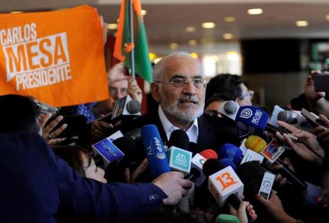 Verkiezingen Bolivia - Mesa beschuldigt regering van manipulatie verkiezingsresultaten