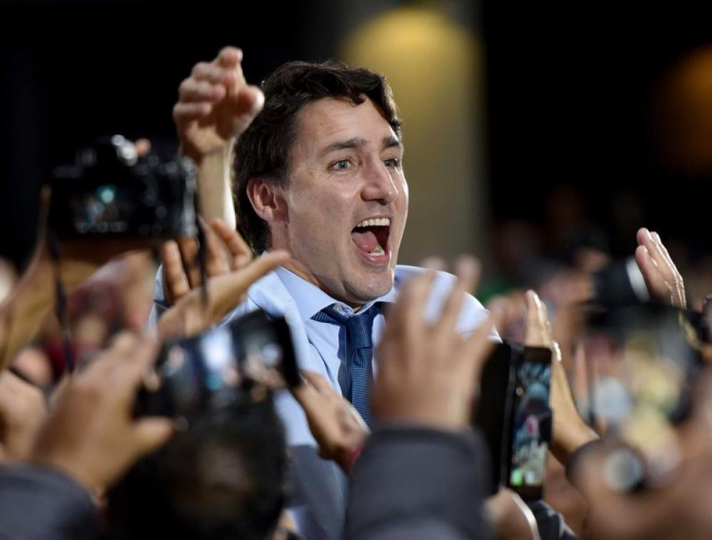 Liberale Partij van premier Trudeau wint parlementsverkiezingen Canada