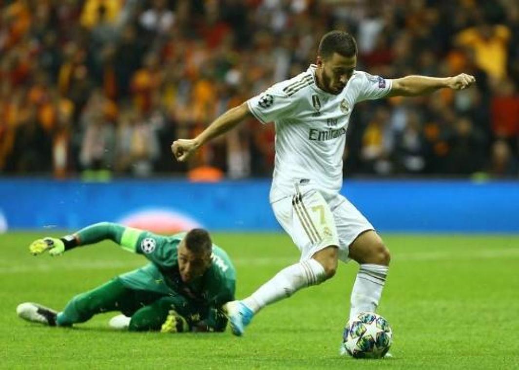 Belgen in het buitenland - Courtois en Hazard winnen met Real Madrid zuinig bij Galatasaray