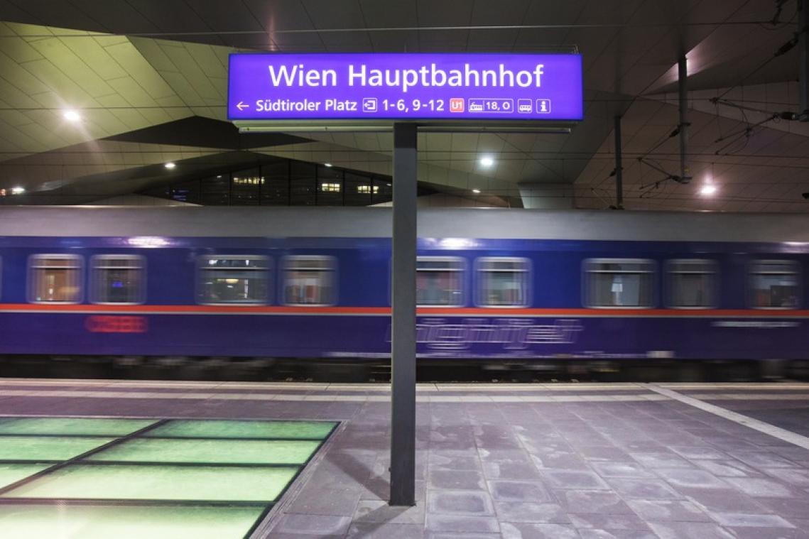 Nachttrein Brussel-Wenen zou vanaf midden januari moeten rijden