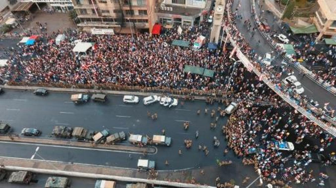 Libanese militairen gebruiken geweld tegen betogers