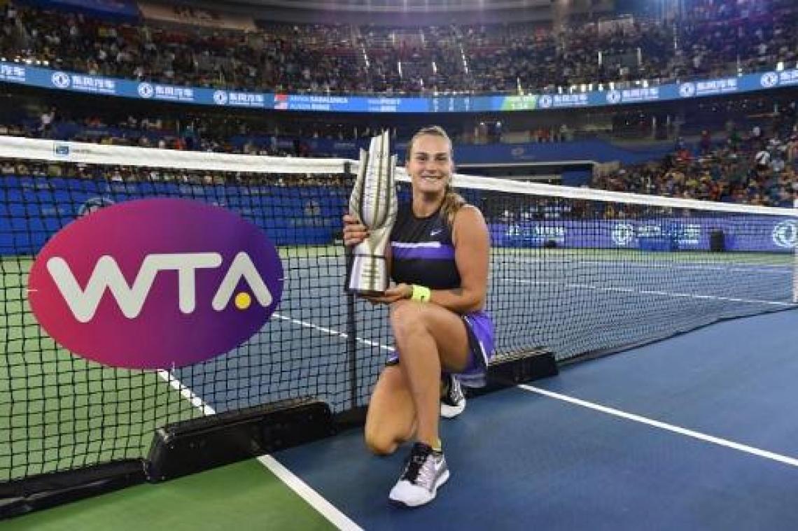 WTA Elite Trophy - Aryna Sabalenka pakt de zege in B-Masters