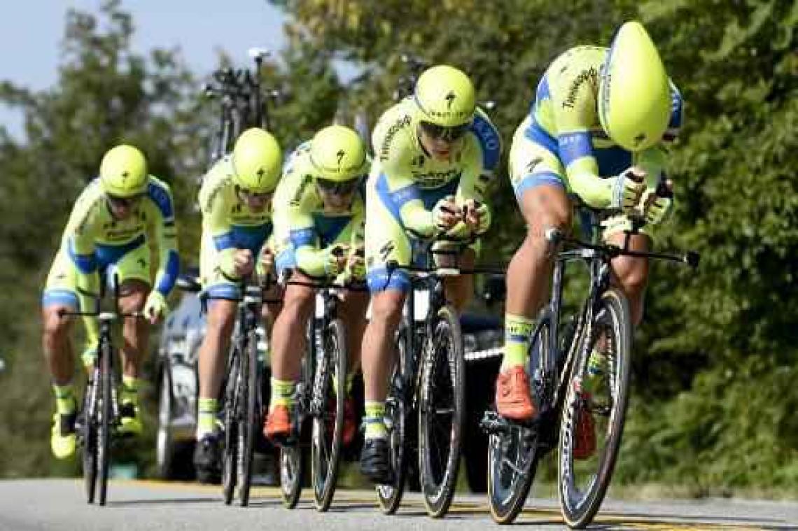 Tinkoff wint ploegentijdrit in Ronde van Kroatië
