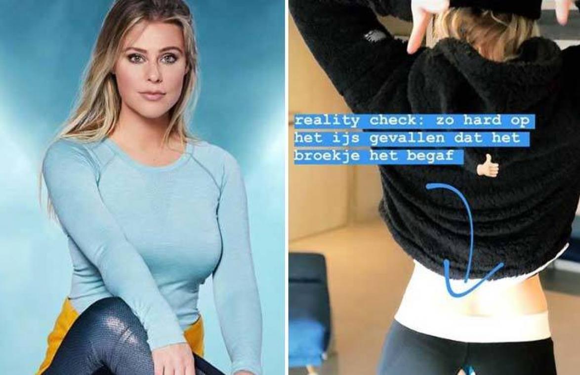 Nieuwslezeres scheurt letterlijk haar broek aan 'Dancing on Ice'