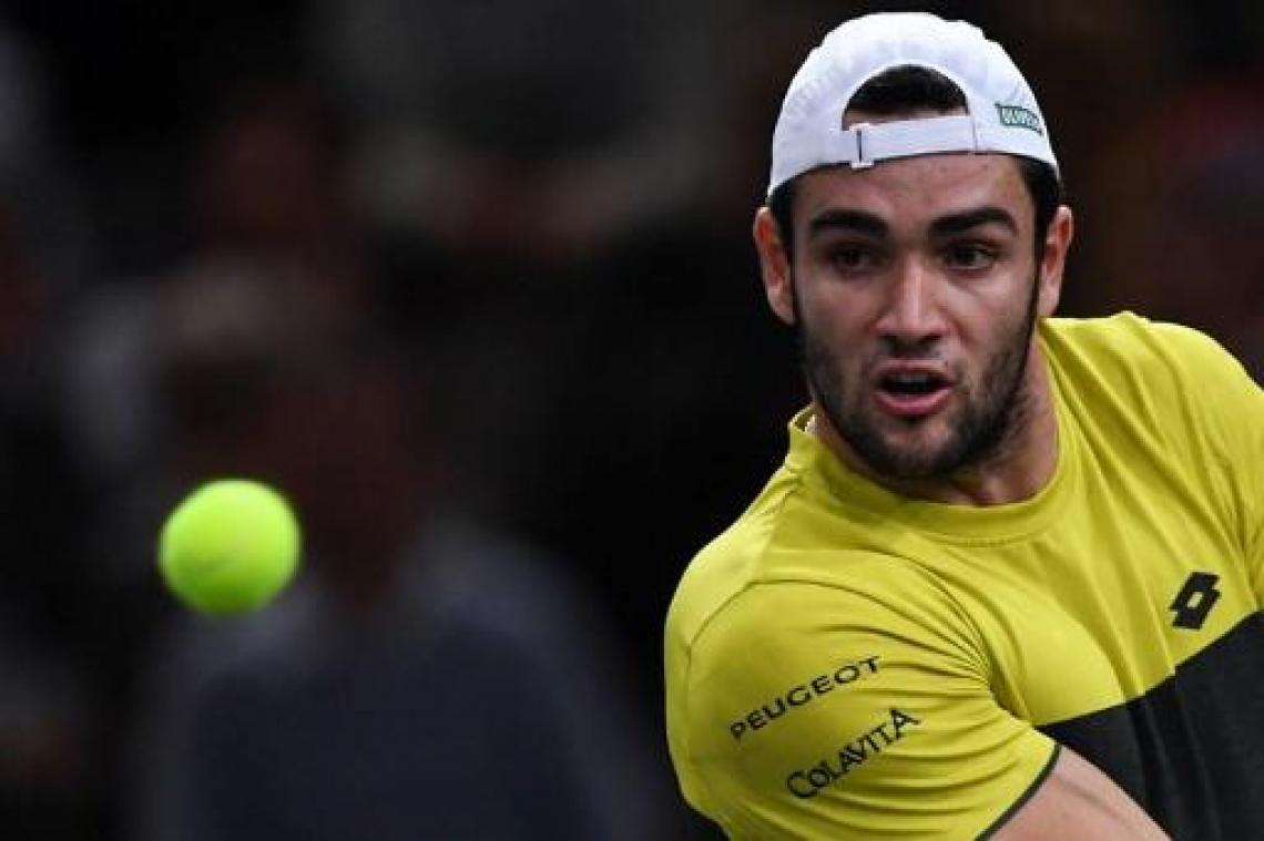 ATP Parijs-Bercy - Monfils niet naar halve finales, Berrettini naar Londen