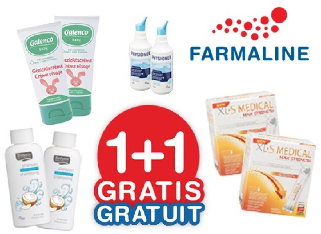 Geniet jij ook mee van de 1+1 gratis actie bij Farmaline?