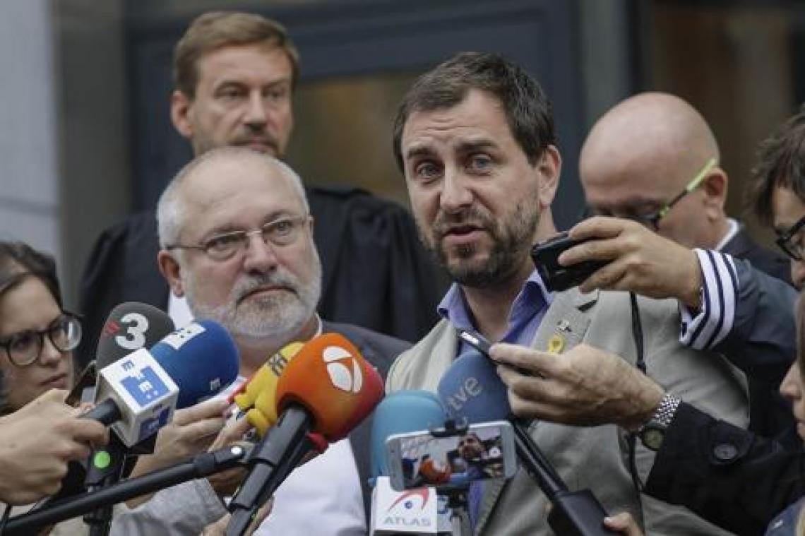 Lluis Puig en Toni Comin bij onderzoeksrechter in Brussel