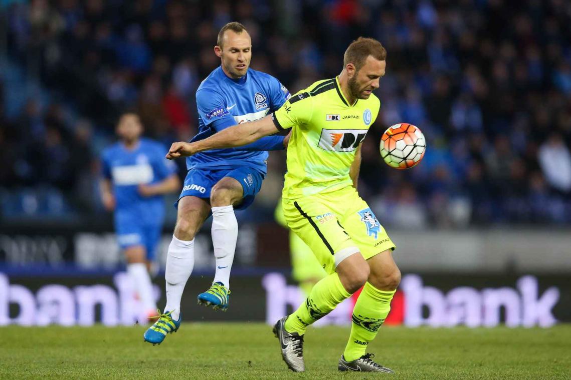 AA Gent stuit opmars van Racing Genk