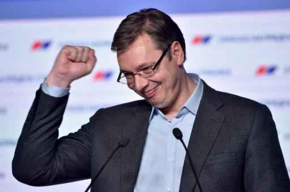 Verkiezingen Servië - Premier Vucic eist overwinning met absolute meerderheid op