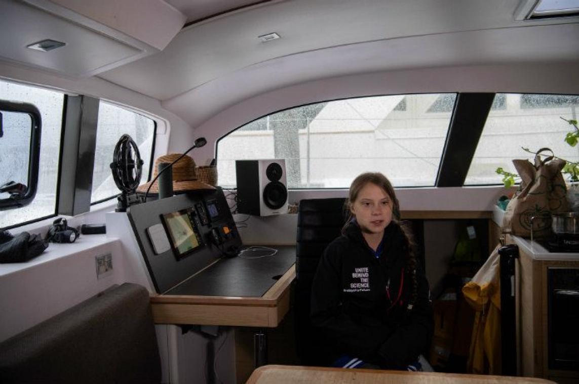 Greta Thunberg terug naar Europa met catamaran