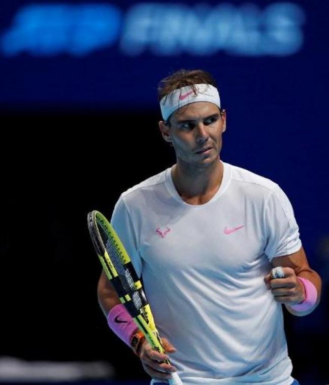 Rafael Nadal blijft op koers voor halve finales van ATP Finals