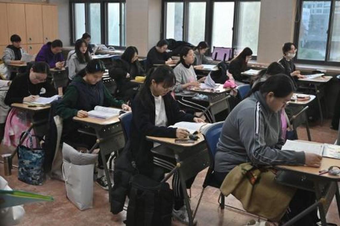 Ingangsexamens universiteiten Zuid-Korea: openbaar leven in Zuid-Korea ligt even stil