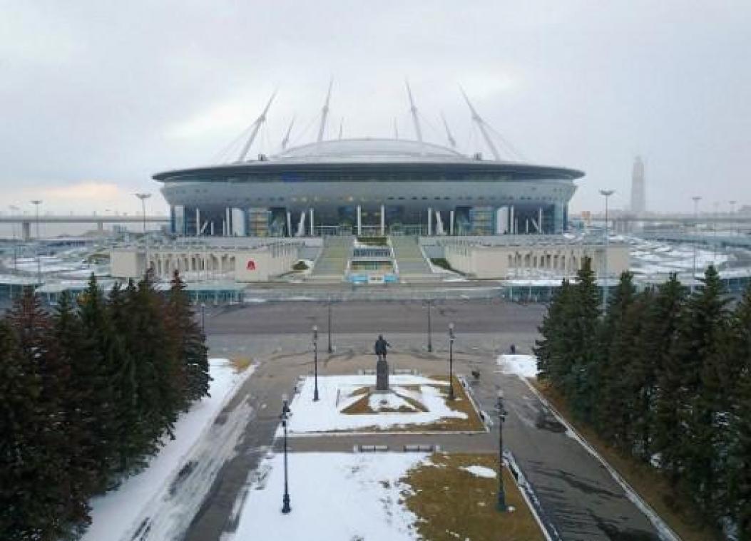 Rusland ontvangt Rode Duivels in uitverkocht Krestovskistadion