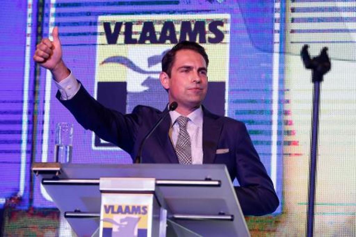 Tom Van Grieken is herverkozen als partijvoorzitter