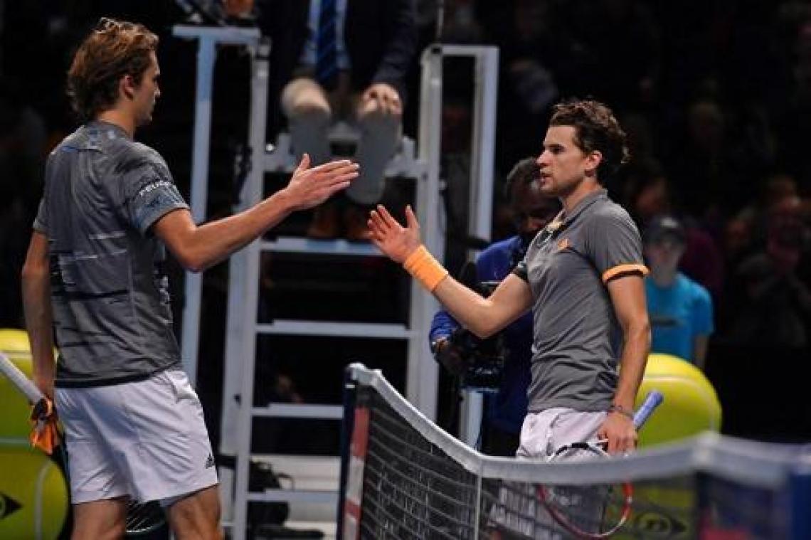ATP Finals - Dominic Thiem voorbij titelverdediger Alexander Zverev naar finale