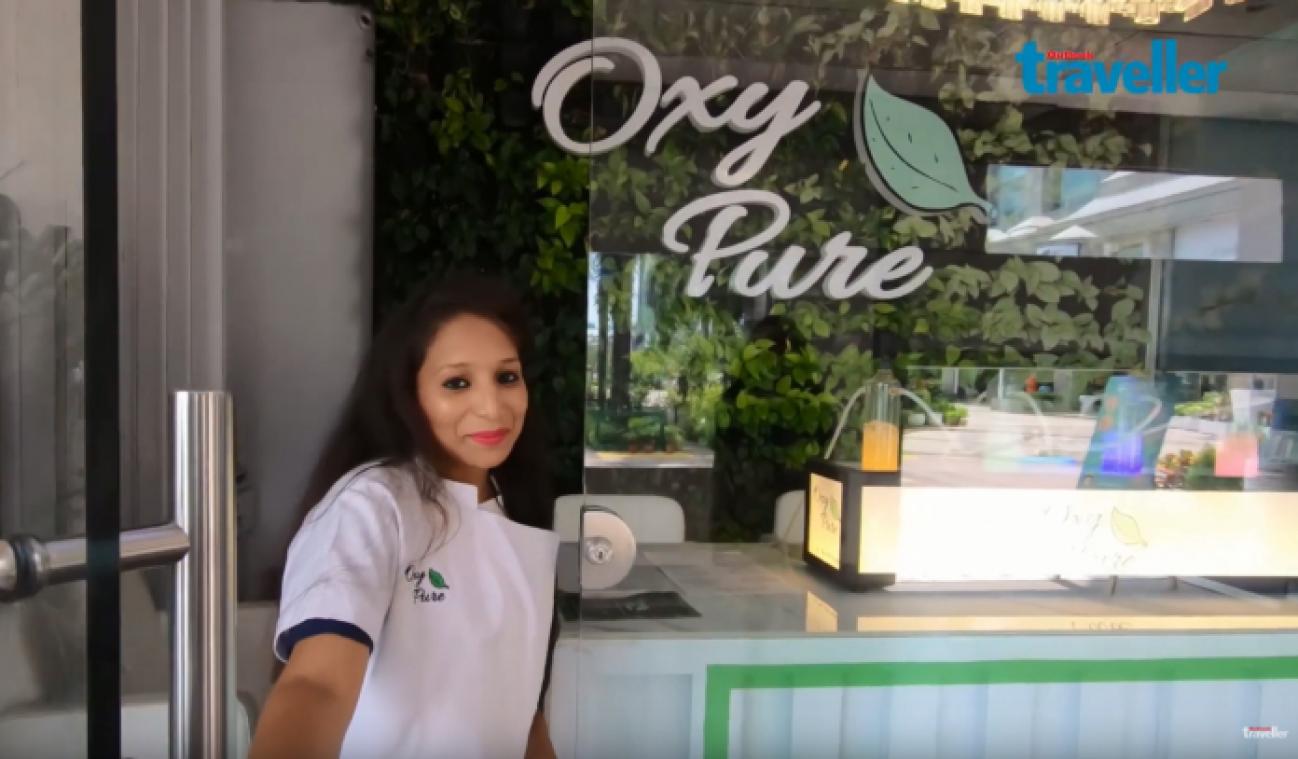 BIZAR. 'Oxygen bar' in New Delhi serveert propere lucht