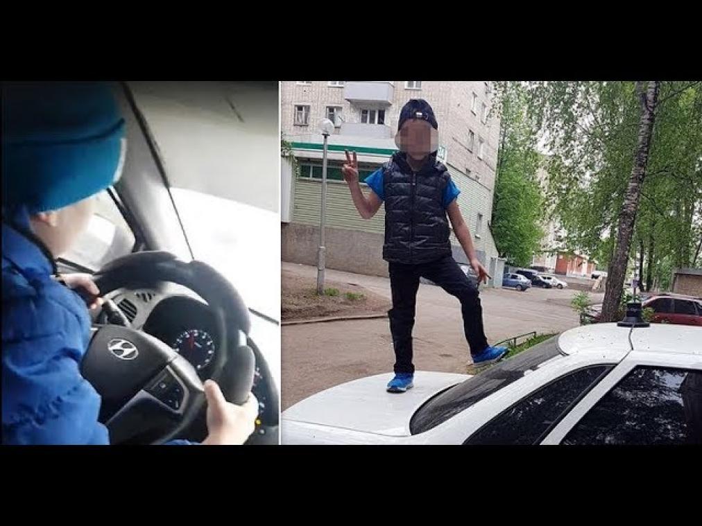 VIDEO. Russische moeder laat 6-jarig zoontje met auto rijden op snelweg