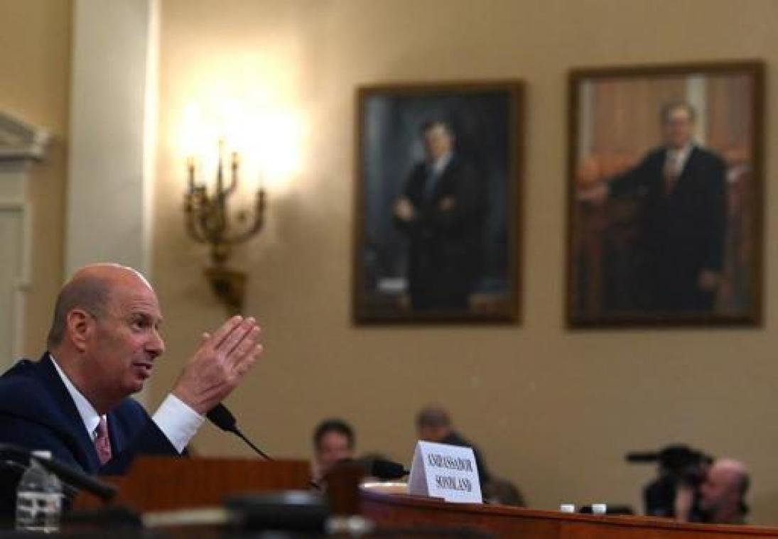 Sondland volgde naar eigen zeggen "orders" van Trump inzake Oekraïne