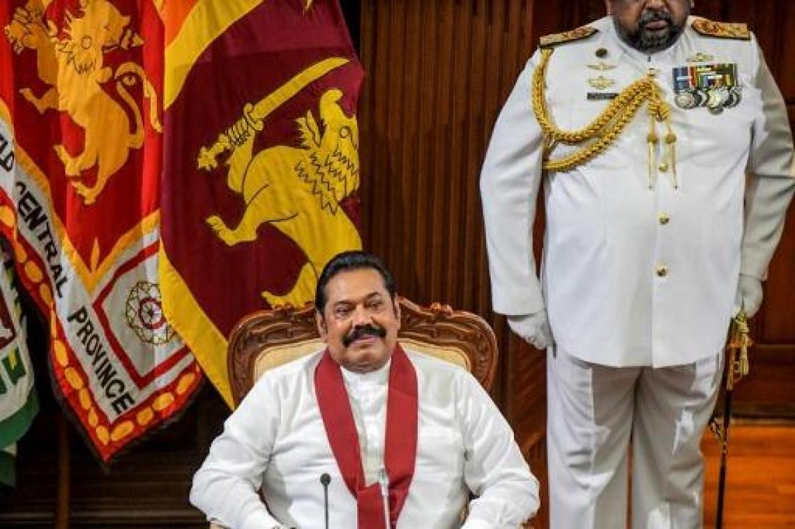 Broer president Sri Lanka ingezworen als premier