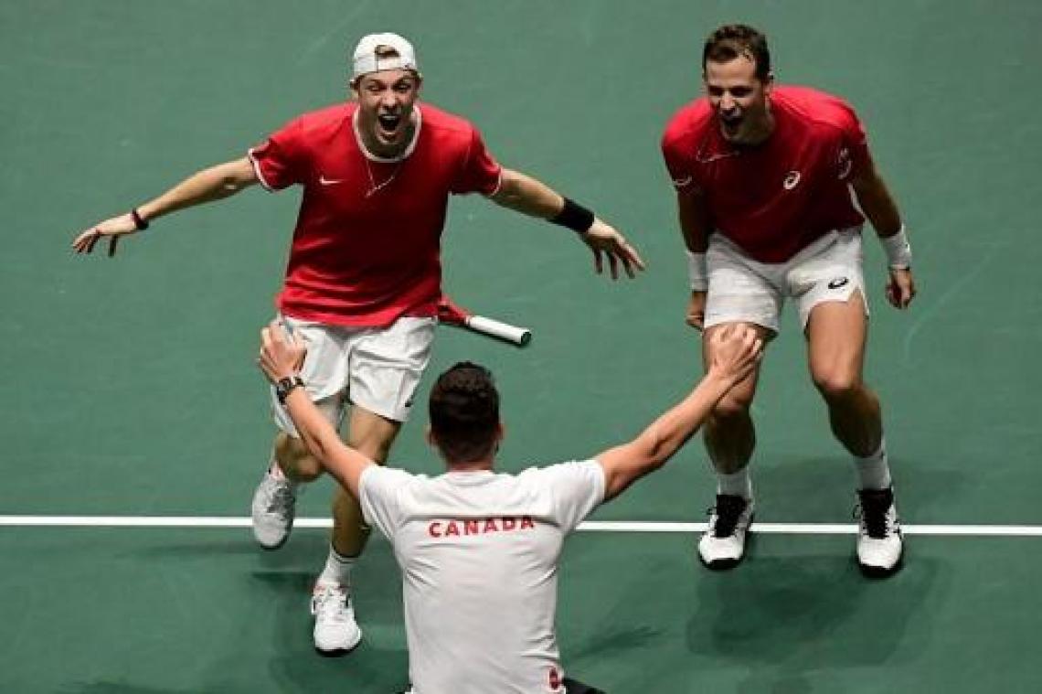 Canada is eerste halvefinalist van Davis Cup