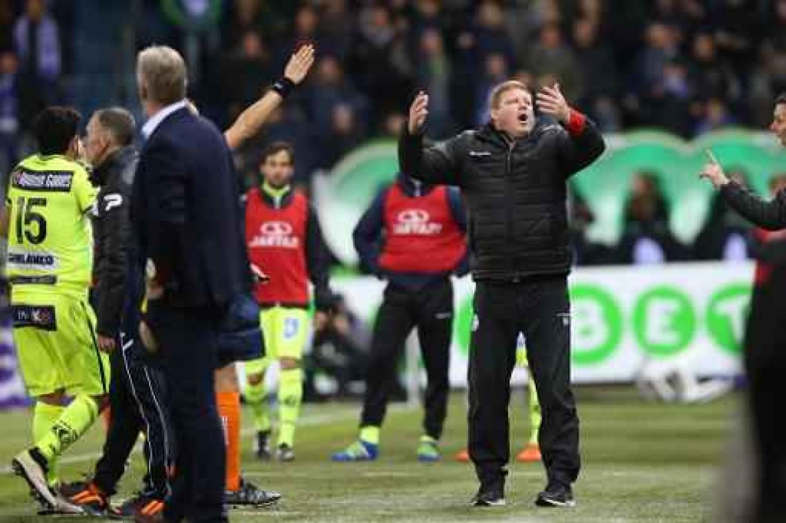 Gent-trainer Vanhaezebrouck niet in dug-out tegen RSC Anderlecht