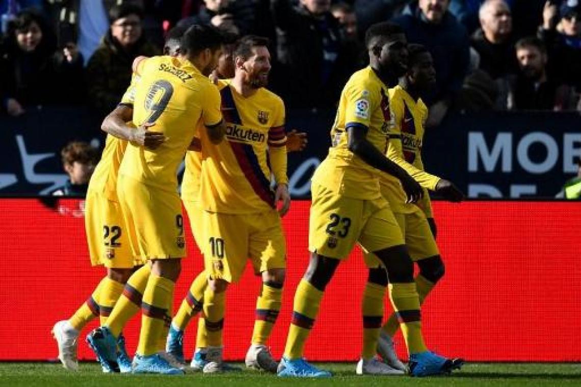 Barcelona haalt opgelucht adem bij hekkensluiter Leganés