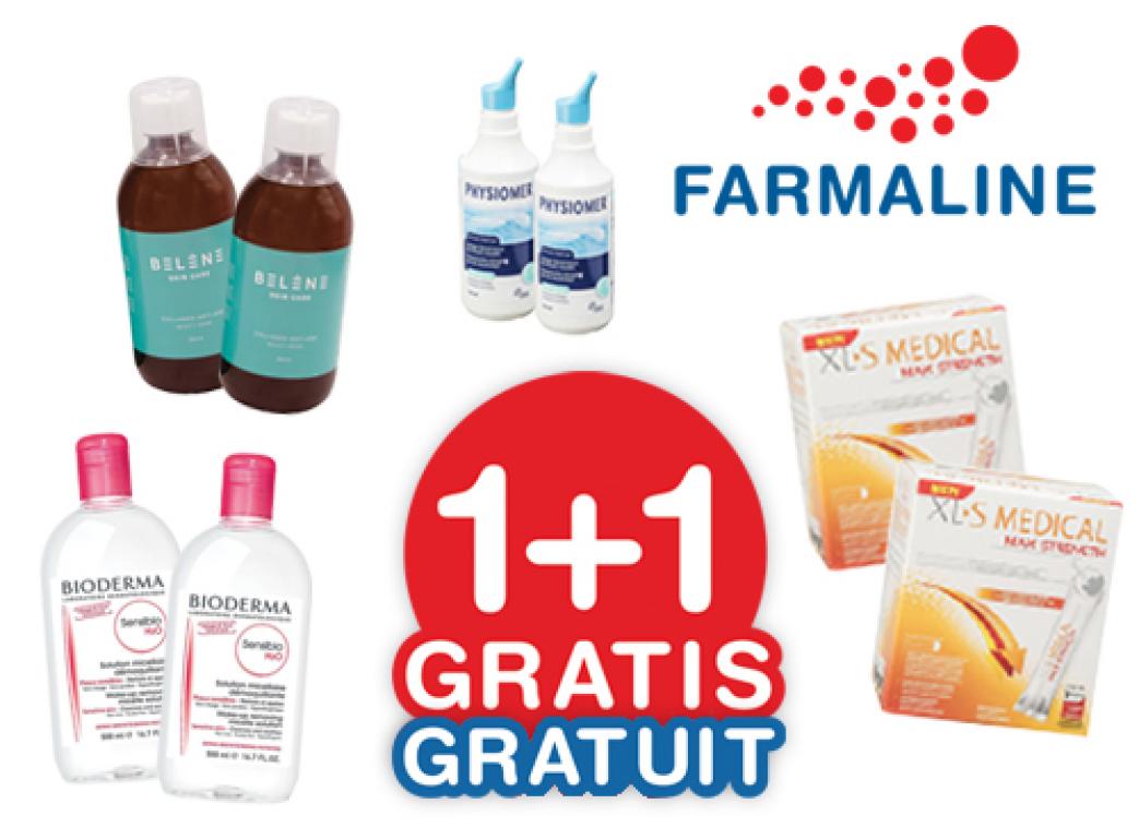 Nog maar 5 dagen om mee te genieten van de 1+1 gratis actie bij Farmaline!