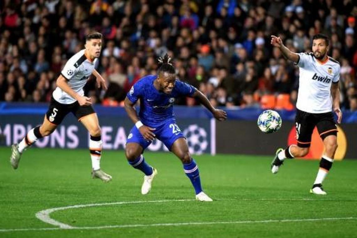 Invaller Batshuayi geraakt met Chelsea niet voorbij zijn ex-club Valencia