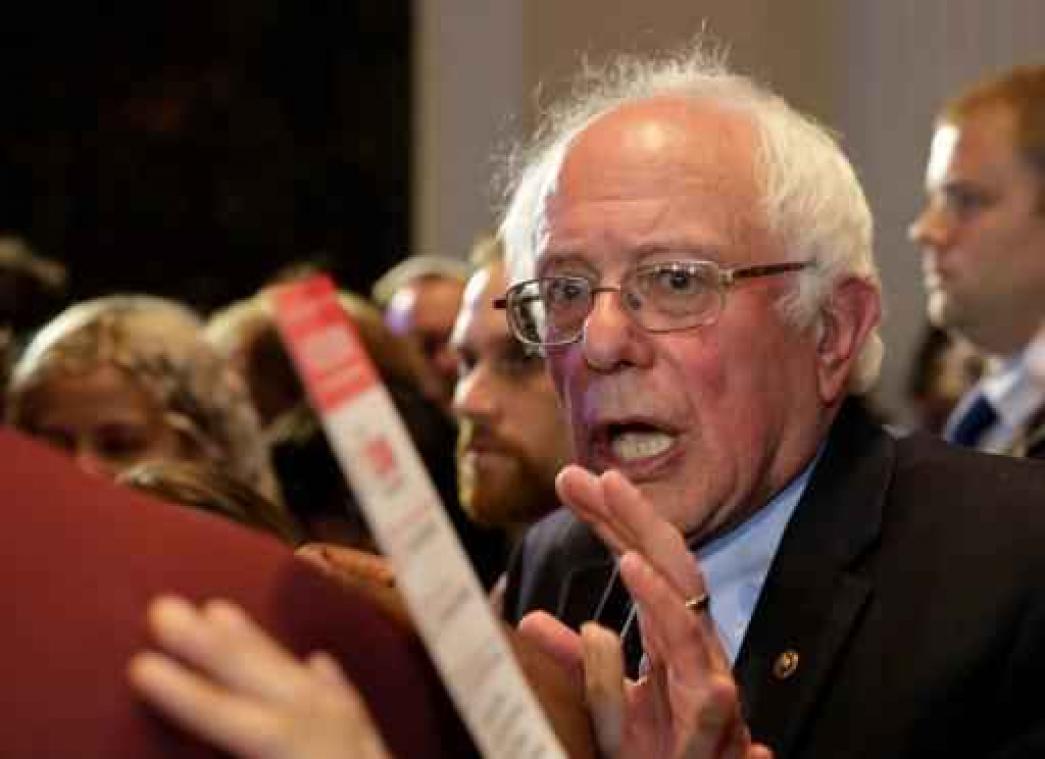 Race Witte Huis - Sanders wint in Rhode Island, nek-aan-nekrace bij Democraten in Connecticut