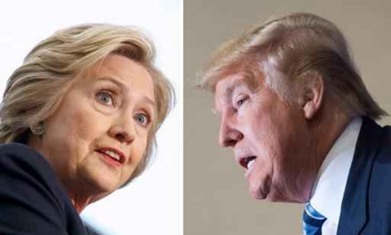 Race Witte Huis - Trump wint in Maryland, Pennsylvania en Connecticut, Clinton in Maryland