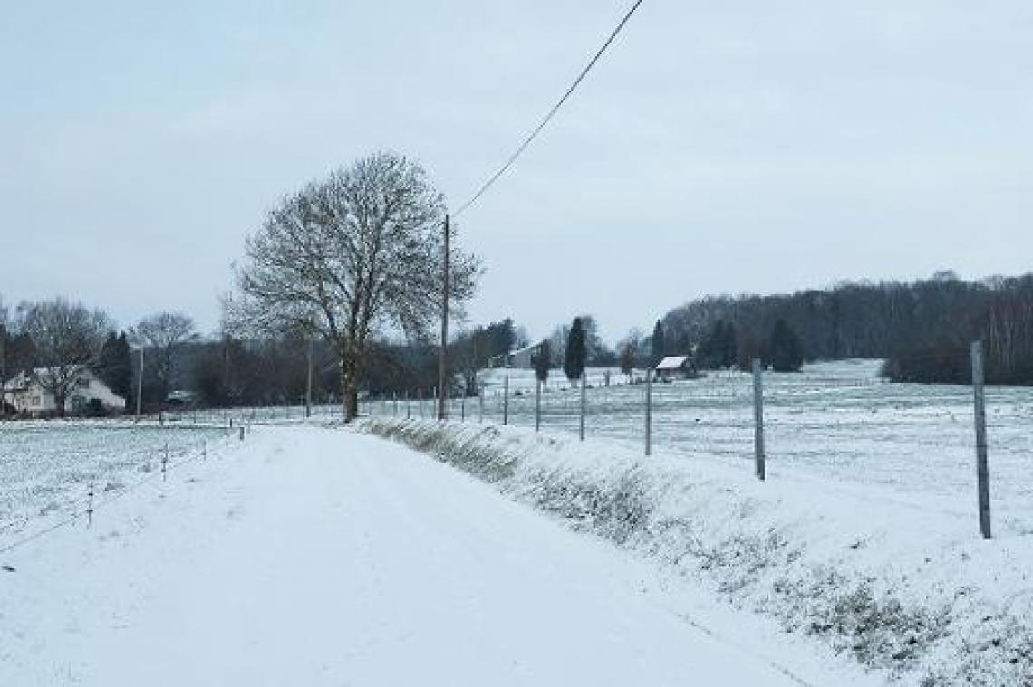 Sneeuw in de Ardennen, elders droog