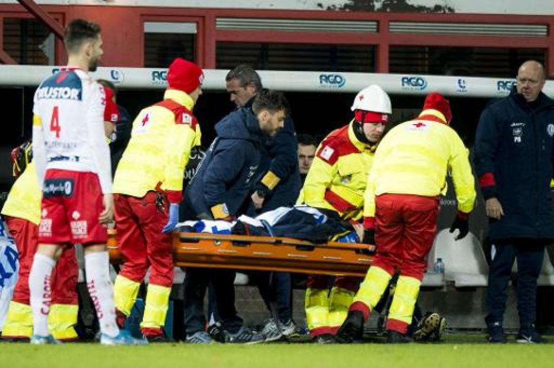 Brecht Dejaegere (AA Gent) moet onder het mes na sleutelbeenbreuk