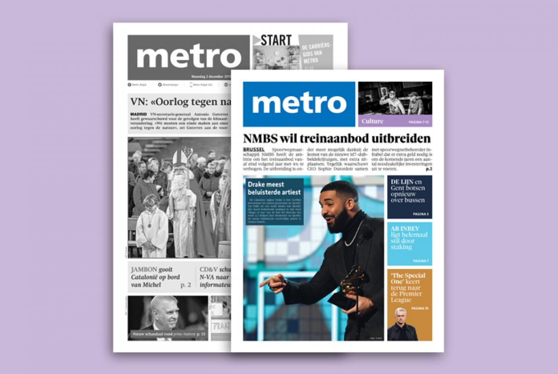 Metro zal er volgend jaar anders uitzien
